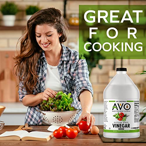 AVO 1 Gallon 128 oz Pure Natural Distilled White Vinegar - 5% ...