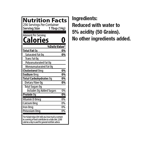 AVO 1 Gallon 128 oz Pure Natural Distilled White Vinegar - 5% ...