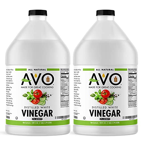 AVO 1 Gallon 128 oz Pure Natural Distilled White Vinegar - 5% ...