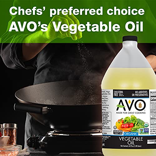 Avo Organic 100% Vegetable Oil Frying, Baking, Non-Stick Sautéin