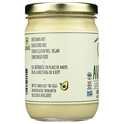 Avonaise Original Vegan Avocado Mayonnaise, 12 OZ