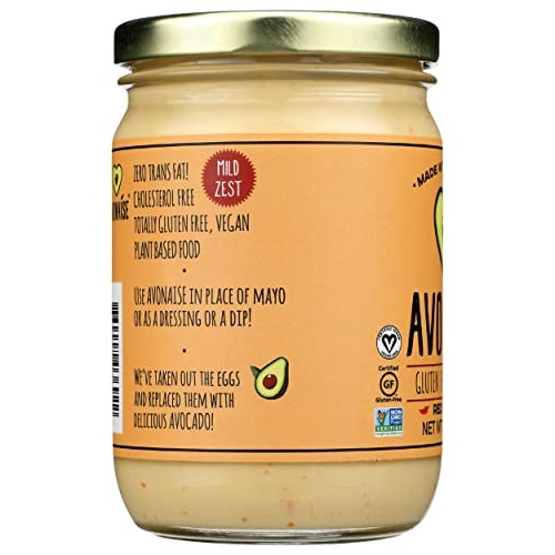 Avonaise Red Pepper Vegan Avocado Mayonnaise, 12 OZ