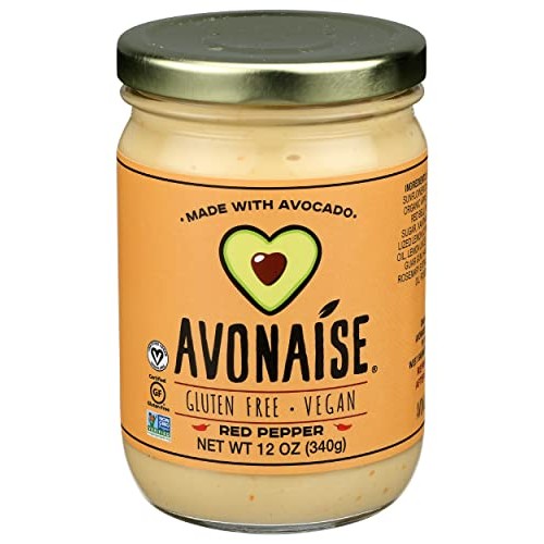 Avonaise Red Pepper Vegan Avocado Mayonnaise, 12 OZ
