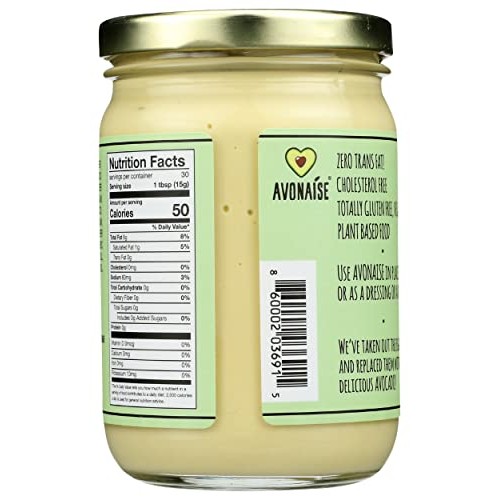 Avonaise Savory Herb Vegan Avocado Mayonnaise, 12 OZ