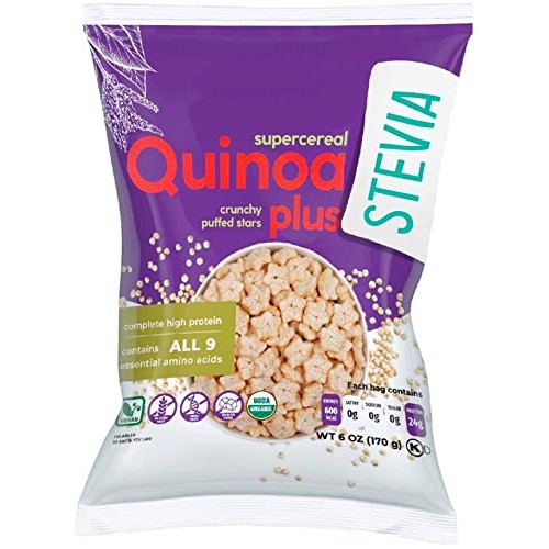 Awsum Snacks Organic Quinoa SUPERCEREAL Puffs with Stevia, 6 oz ...