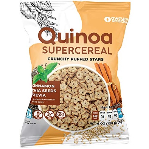 Awsum Snacks Quinoa Supercereal With Chia Seeds &Amp; Cinnamon 6 Oz