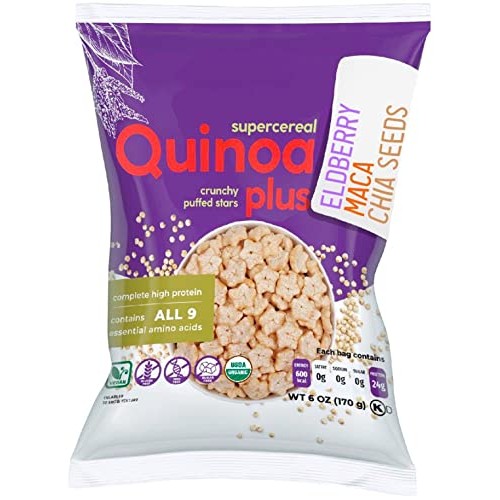 Awsum Snacks SUPERCEREAL with Elderberry 6oz - Certified USDA Or...