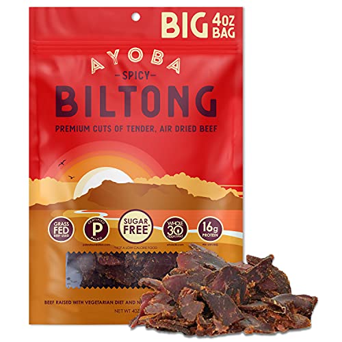 Ayoba Spicy Biltong - Grass Fed, Keto And Paleo Certified Air-Dr