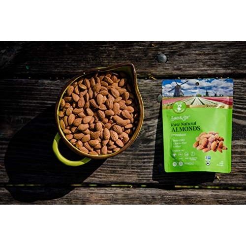 Aznut Raw Almonds Natural Non-Gmo Certified,Kosher Certified, Re