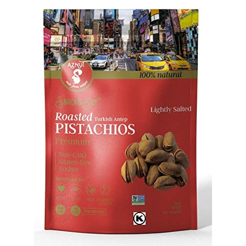Aznut Turkish Antep Pistachios, Roasted Salted, Premium Quality,