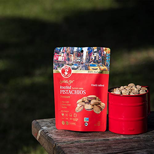 Aznut Turkish Antep Roasted Salted Pistachios, Premium Quality,