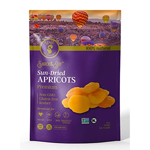Aznut Turkish Dried Apricots, No Sugar Added, 100% Natural Premi