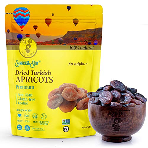 AZNUT Turkish Dried Apricots, Unsulphured, No Sugar Added, 100% ...