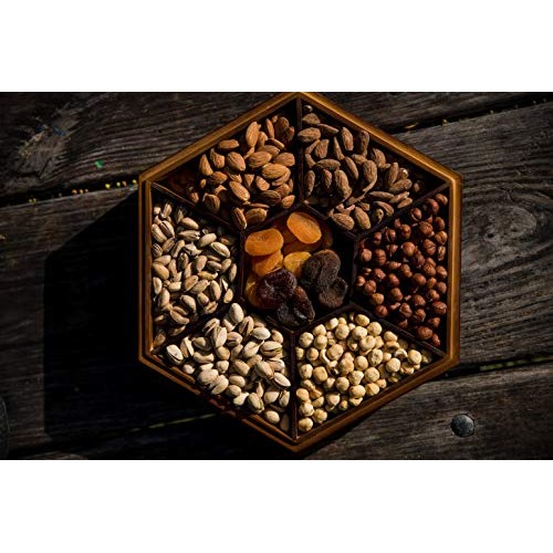AZNUT Unsalted Deluxe Mixed Nuts 1 LB, Raw Walnuts, Raw Almonds,...