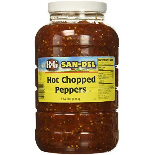 B&Amp;G San-Del Hot Chopped Peppers, 1 Gallon