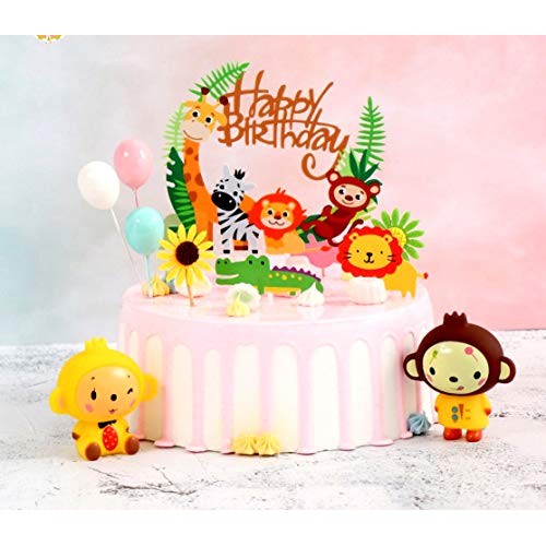 B-Ful 29 Pcs Jungle Marine Farm Animal Cake Decorations Cupcake