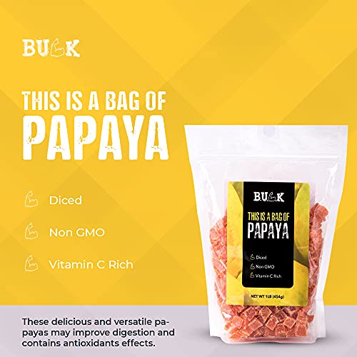 Bulk Dried Diced Papaya, Healthy Fruit For Snacking &Amp; Baking, Ve