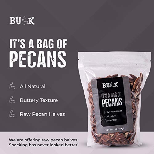 BULK Bag of Pecans Snacks, Non-GMO, Gluten-Free, Raw Pecan Halve... BULK Bag of Pecans Snacks, Non-GMO, Gluten-Free, Raw Pecan Halve...