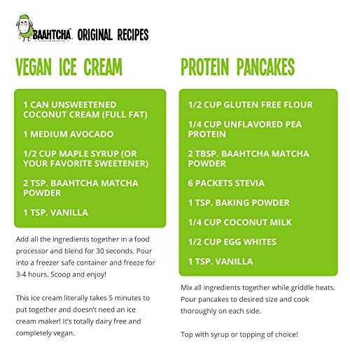 Baahtcha - Usda Organic Matcha Green Tea Powder - Premium Ceremo