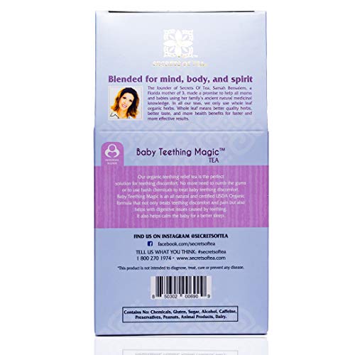 Baby Teething Relief, Baby Teething Magic Tea,60 Doses. Teething