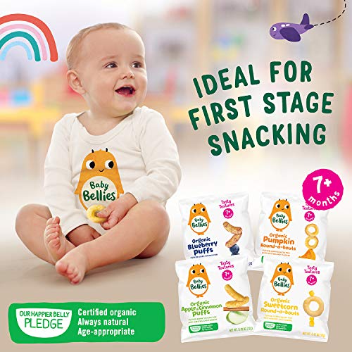 Baby Bellies Organic Round-A-Bouts Baby Snack, Pumpkin, Pack Of