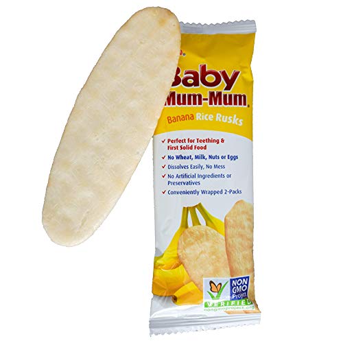 Hot-Kid Baby Mum-Mum Rice Rusks, Banana, Gluten Free, Allergen F