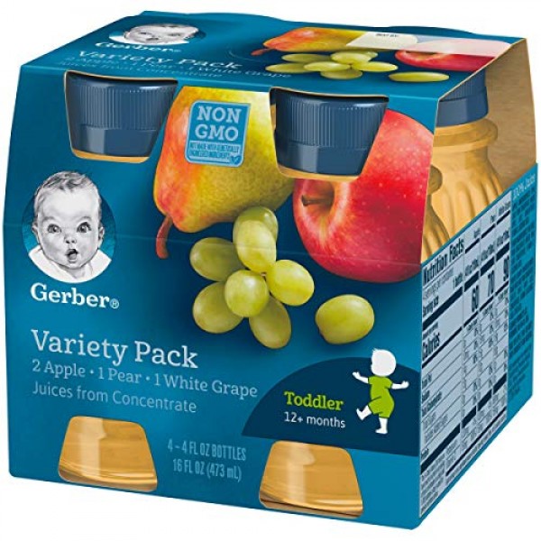 Gerber Juice Fruit Variety Pack of 10