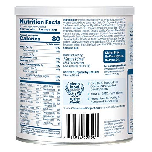 Babys Only Orga Nic Toddler Formula, Dairy Dairy 12.6 Ounce