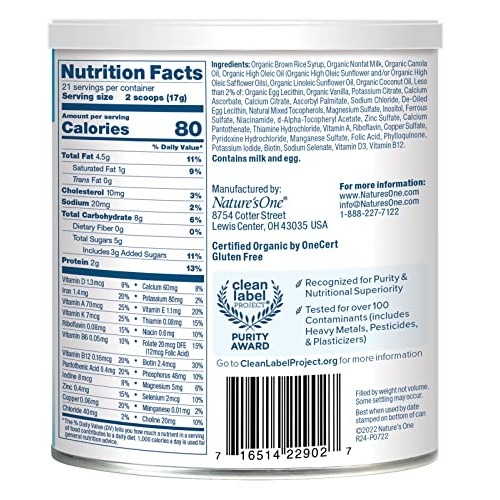 Babys Only Organic Dairy with DHA & ARA Toddler Formula, 12.7 O...