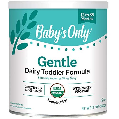 Babys Only Organic Whey & Dairy Protein Gentle Toddler Formula,...