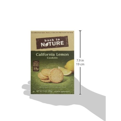Back To Nature Cookies, Non-Gmo California Lemon, 9 Ounce
