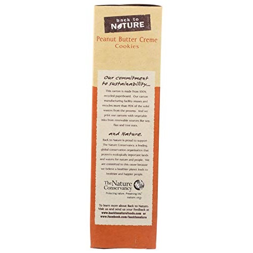 Back To Nature Cookies, Non-Gmo Peanut Butter Creme, 9.6 Ounce