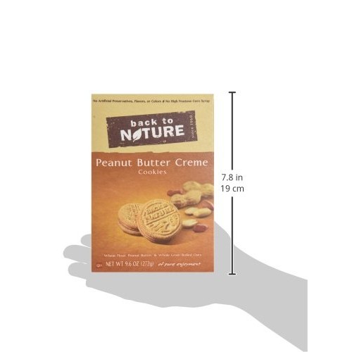 Back To Nature Cookies, Non-Gmo Peanut Butter Creme, 9.6 Ounce