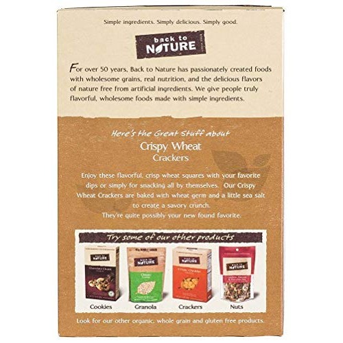 Back To Nature Crackers - Crispy Wheat - 8 Oz - 3 Pk