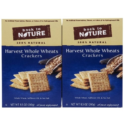 Back To Nature Crackers - Harvest Whole Wheat - 8.5 Oz - 3 Pk