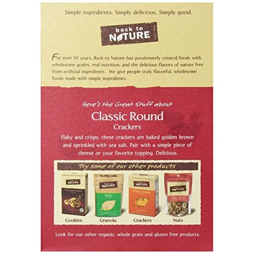 Back To Nature Crackers, Non-Gmo Classic Rounds, 8.5 Ounce