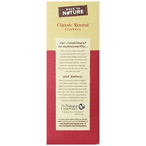 Back To Nature Crackers, Non-Gmo Classic Rounds, 8.5 Ounce