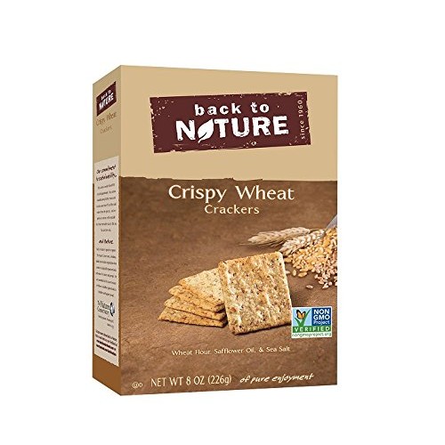 Back To Nature Crackers, Non-Gmo Crispy Wheat, 8 Ounce Pack Of 6