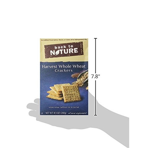 Back To Nature Crackers, Non-Gmo Harvest Whole Wheat, 8.5 Ounce