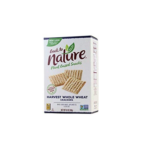 Back To Nature Crackers, Non-Gmo Harvest Whole Wheat, 8.5 Ounce