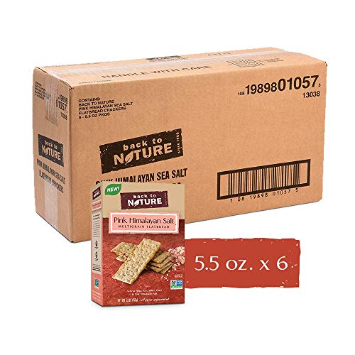 Back To Nature Crackers, Non-Gmo Pink Himalayan Multigrain Flatb