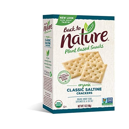 Back To Nature Crackers, Organic Saltine, 7 Ounce Pack Of 6 P