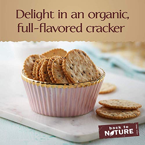 Back To Nature Crackers, Organic Stoneground Wheat, 6 Ounce Pac