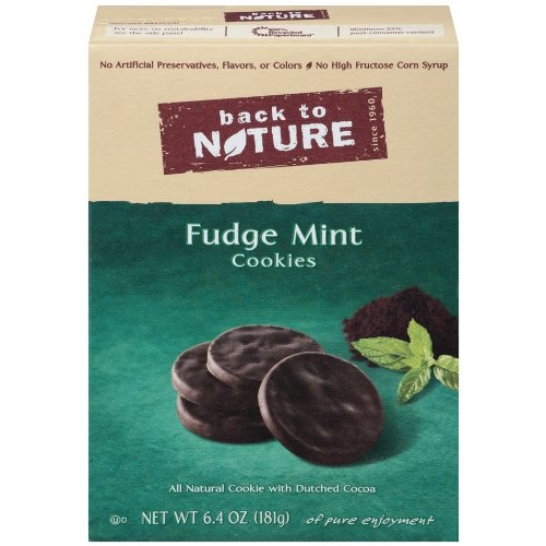 Back To Nature Fudge Mint Cookies, 6.4-Ounce Boxes Pack Of 6