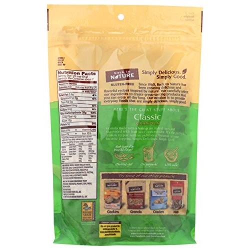 Back to Nature Non-GMO Gluten Free Granola, Classic, 12.5 Ounce ...
