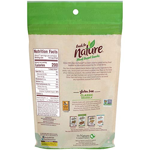 Back to Nature Non-GMO Gluten Free Granola, Classic, 12.5 Ounce ...