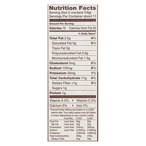 Back To Nature Organic Wheat Crackers Stoneground 6 Ounce Pack