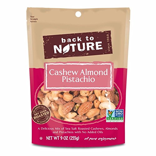 Back To Nature Trail Mix, Cashew Almond &Amp; Pistachio, 9 Ounce Pa