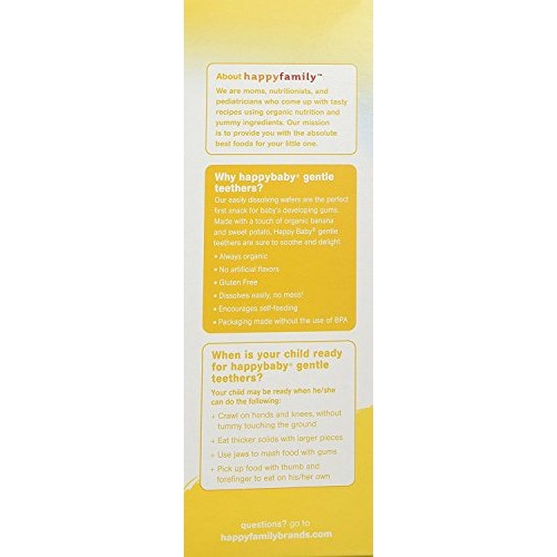 Happy Baby Gentle Teethers Organic Teething Wafers Banana Sweet
