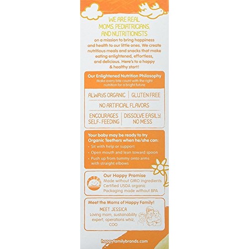 Happy Baby Gentle Teethers Organic Teething Wafers Banana Sweet